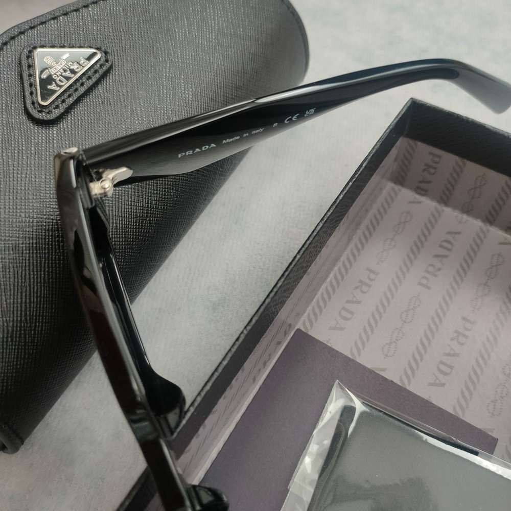 Prada Black Unisex Sunglasses - Picture 9 of 9